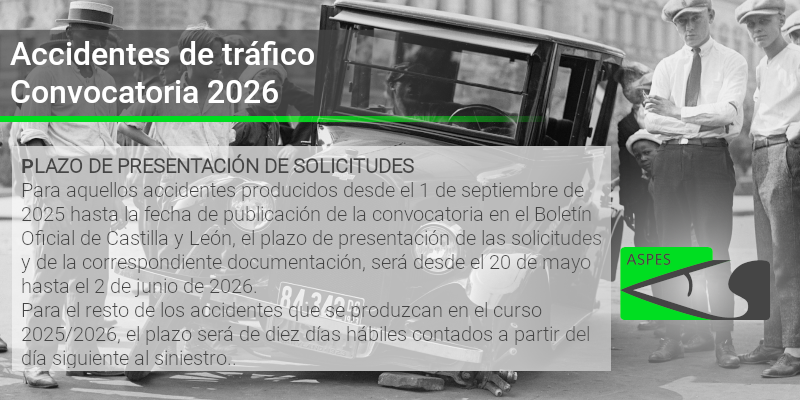 Ayudas accidentes de tráfico. Convocatoria 2026