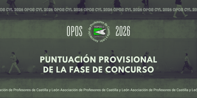PES y Otros Cuerpos. Oposiciones 2026. Baremación provisional fase de concurso