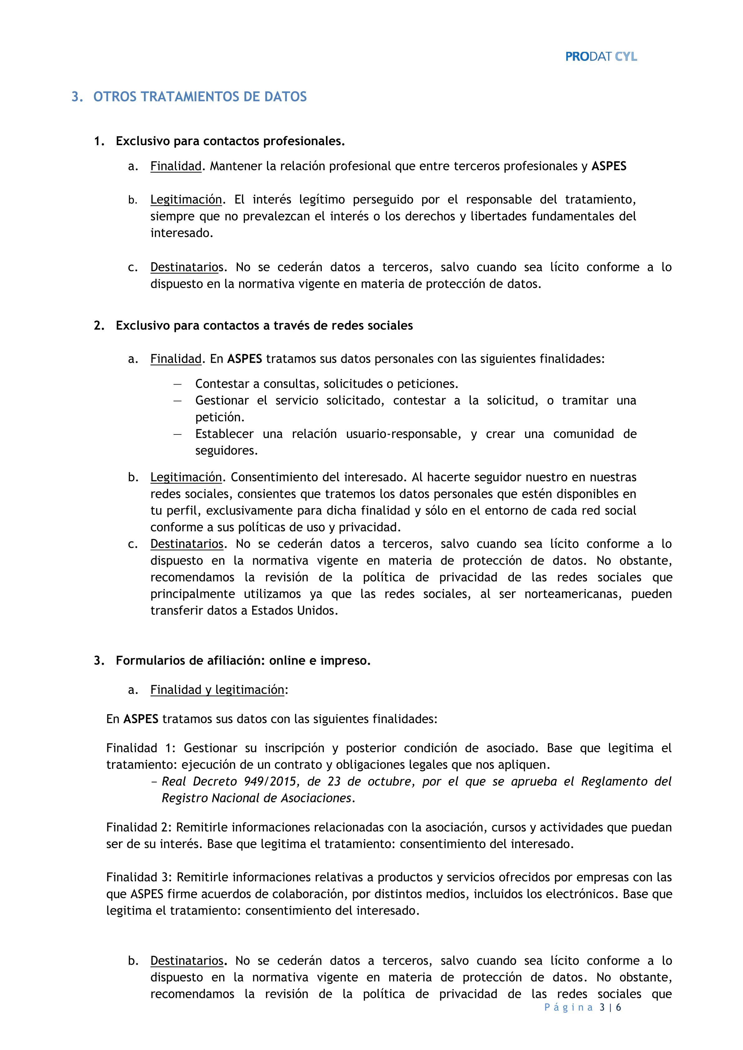 Política de privacidad ASPES 2025 3