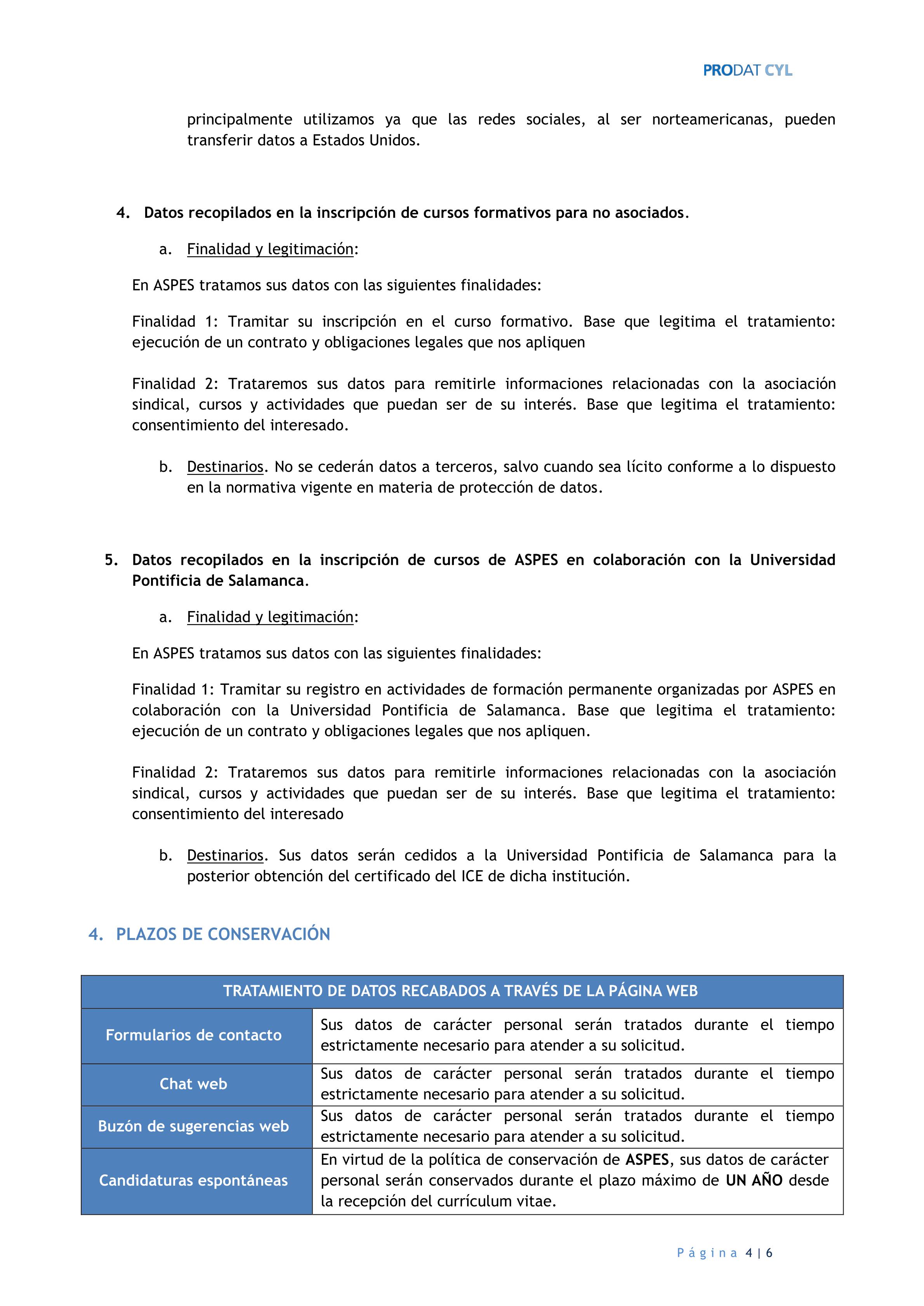 Política de privacidad ASPES 2025 4
